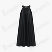 Halter‑Neck Heavy‑Satin Gambiered Canton Silk Dress - 皮子料重緞香雲紗掛脖裙