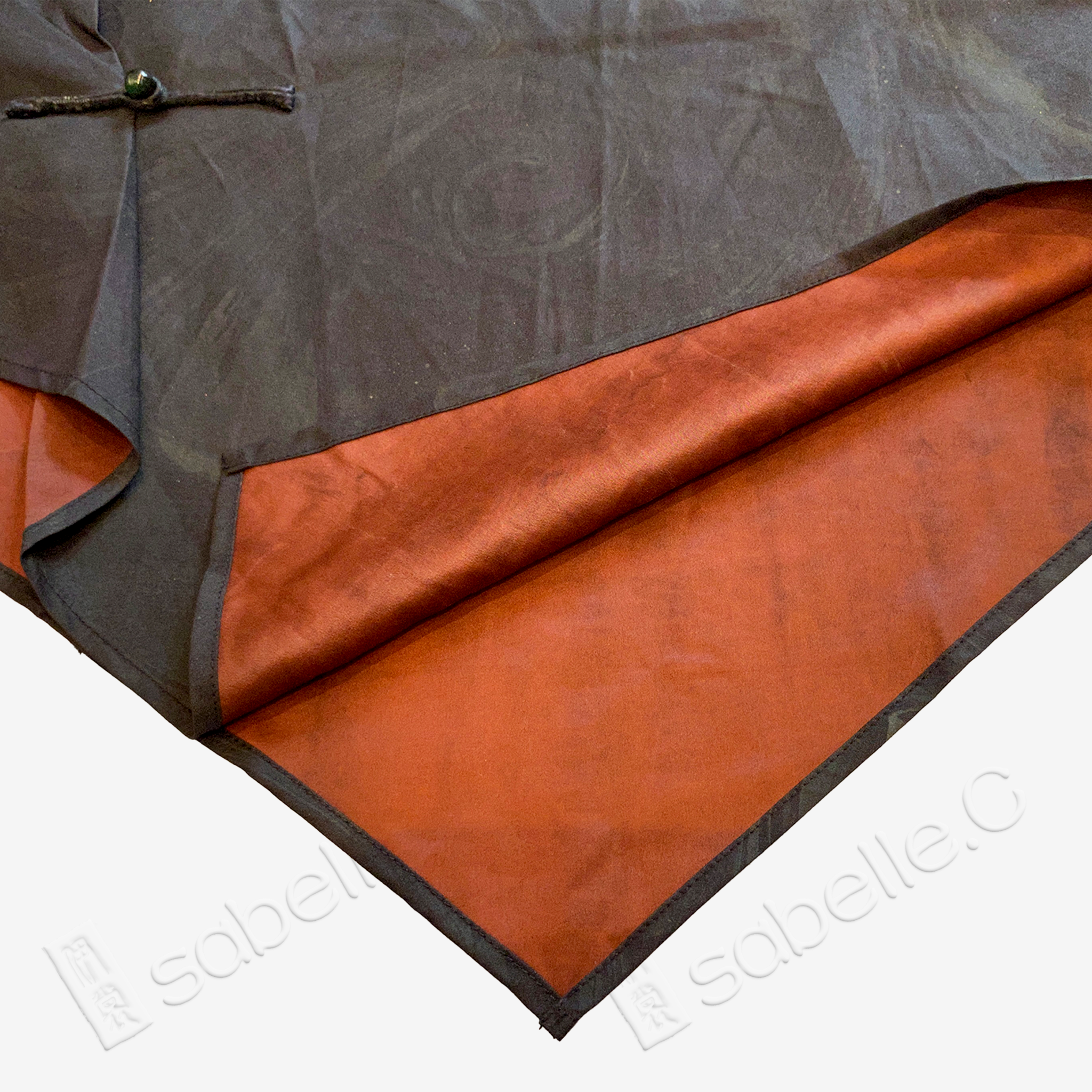 Ink Ripple Aroma Side-Tie Gambiered Canton Silk Top - 墨瀾凝香側結香雲紗上衣