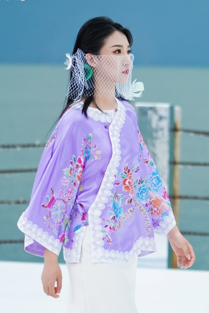 Vintage Silk Satin Blouse | Solo Piece - 古董真絲老緞上衣（孤品）