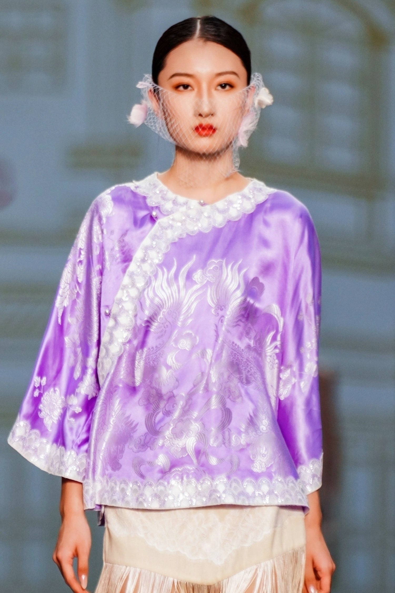 Vintage Silk Satin Blouse | Solo Piece - 古董真絲老緞上衣（孤品）