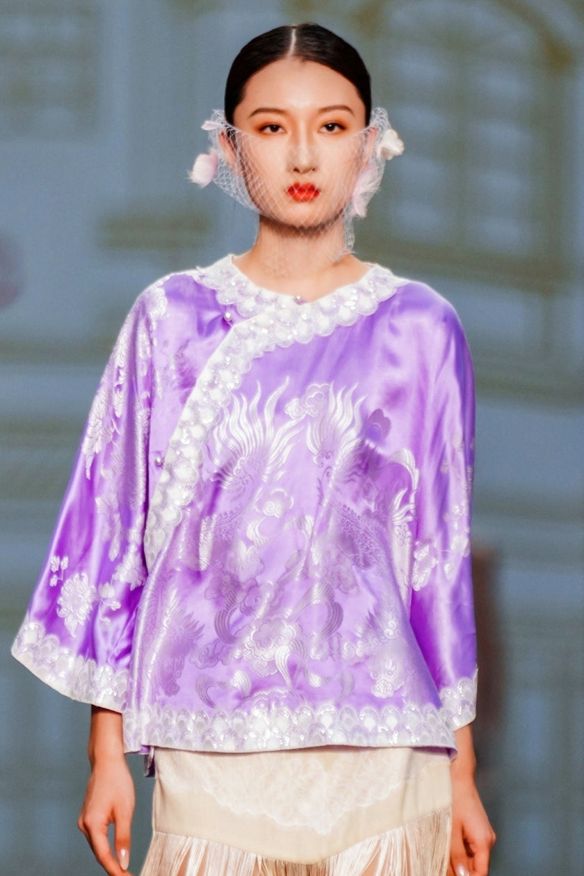 Vintage Silk Satin Blouse | Solo Piece - 古董真絲老緞上衣（孤品）