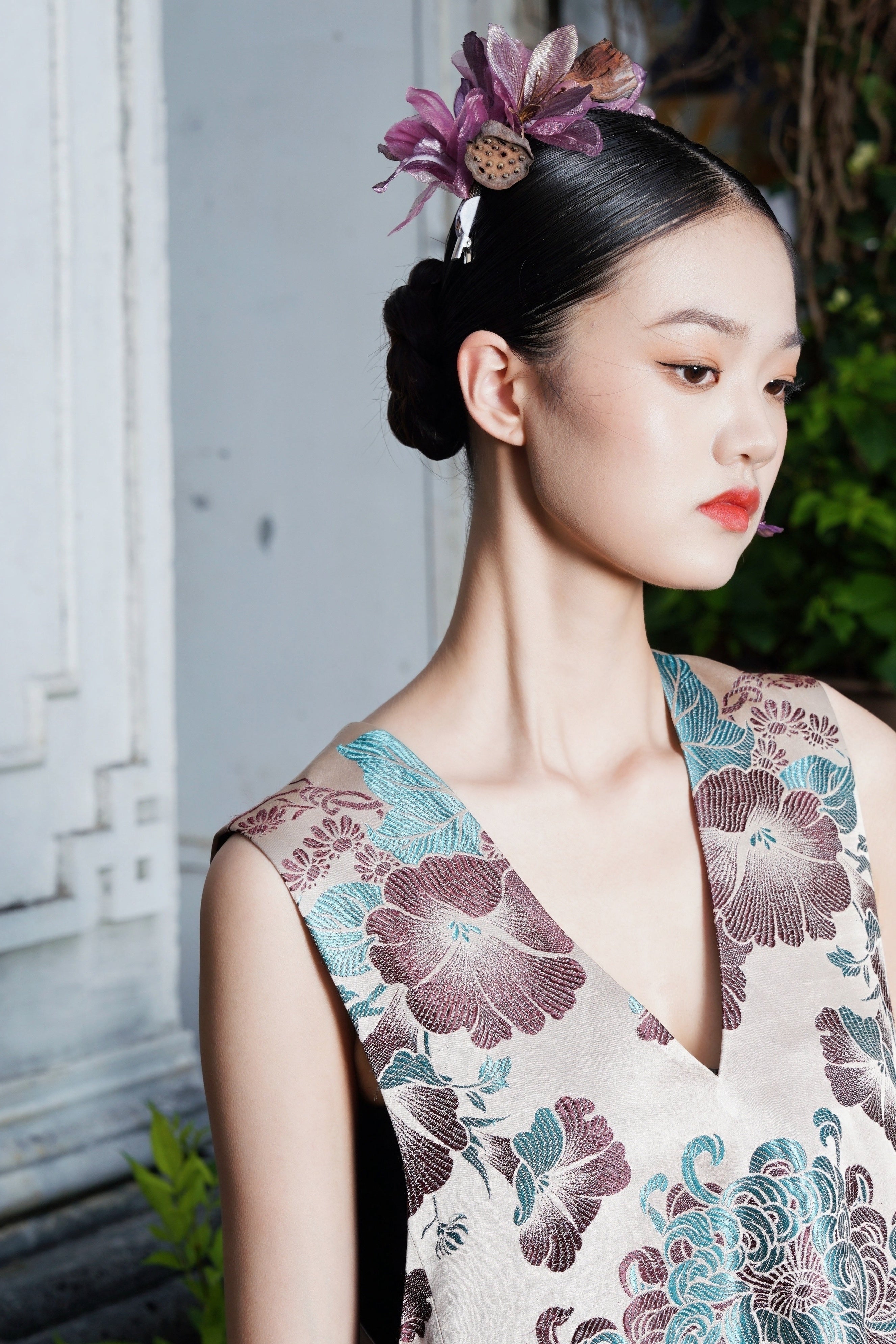 Vintage Silk Satin Vest | Solo Piece - 古董真絲老緞背心（孤品）