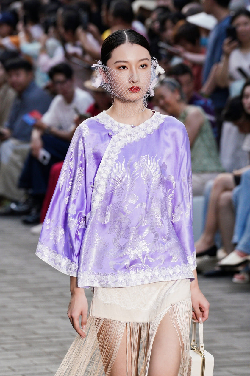 Vintage Silk Satin Blouse | Solo Piece - 古董真絲老緞上衣（孤品）