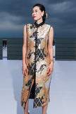 Haute Couture Gold-foil Kesi Tapestry Long Vest - 金箔底緙絲背心