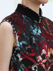 Artisan Tie-Dye Velvet Cheongsam