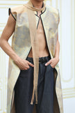Haute Couture Gold-foil Kesi Tapestry Long Vest - 金箔底緙絲背心
