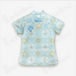 Kid's Song Brocade Stand-up Collar Qipao-style Top