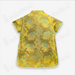 Kid's Song Brocade Stand-up Collar Qipao-style Top