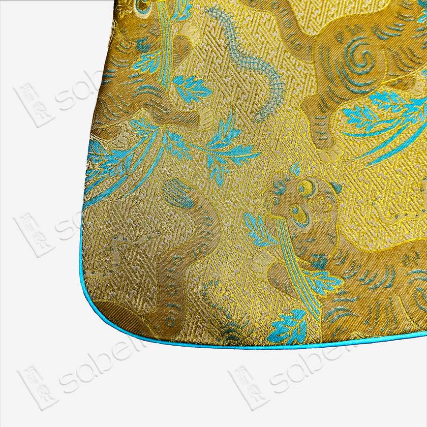 Kid's Song Brocade Stand-up Collar Qipao-style Top