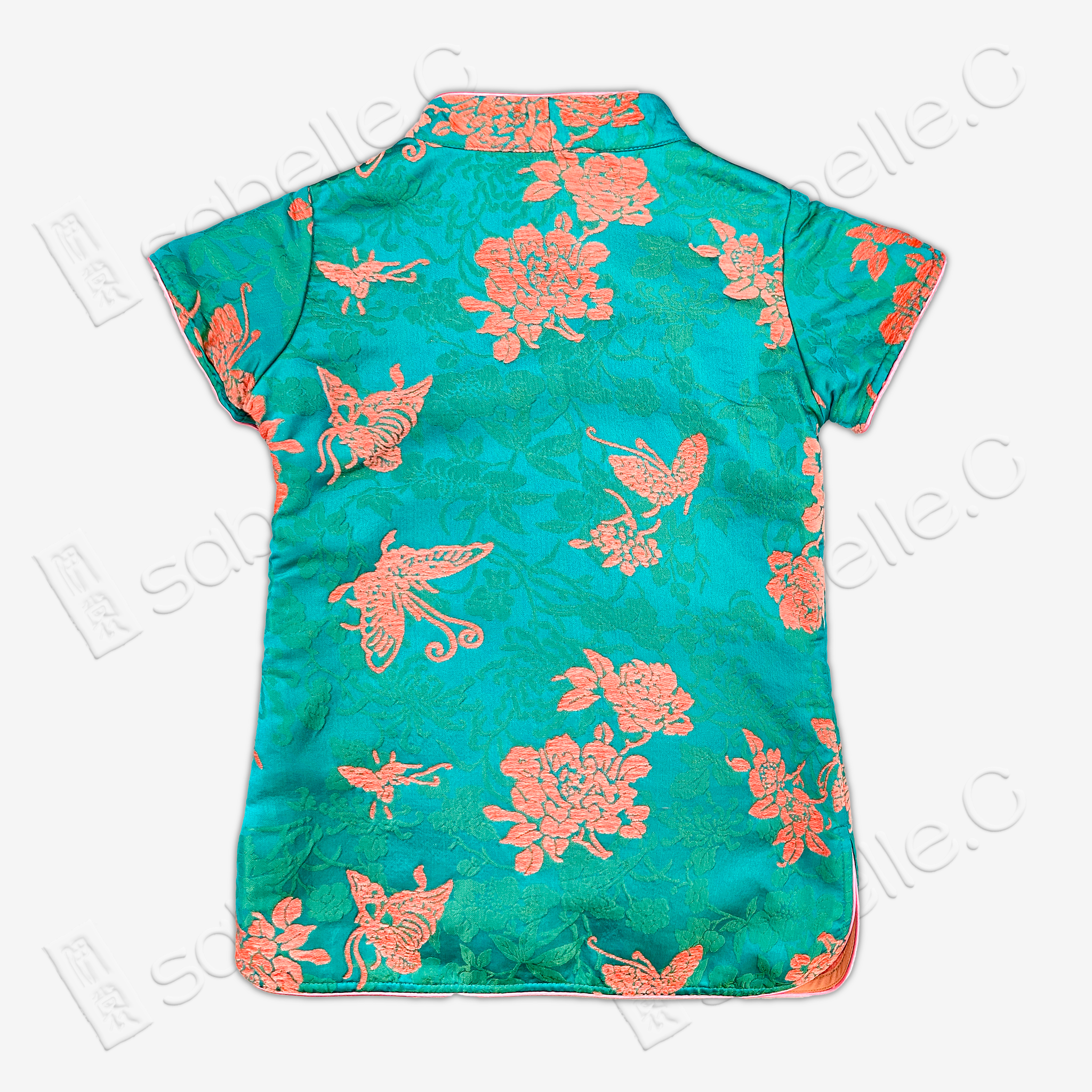 Chang Rong Velvet Cheongsam Top for Kids