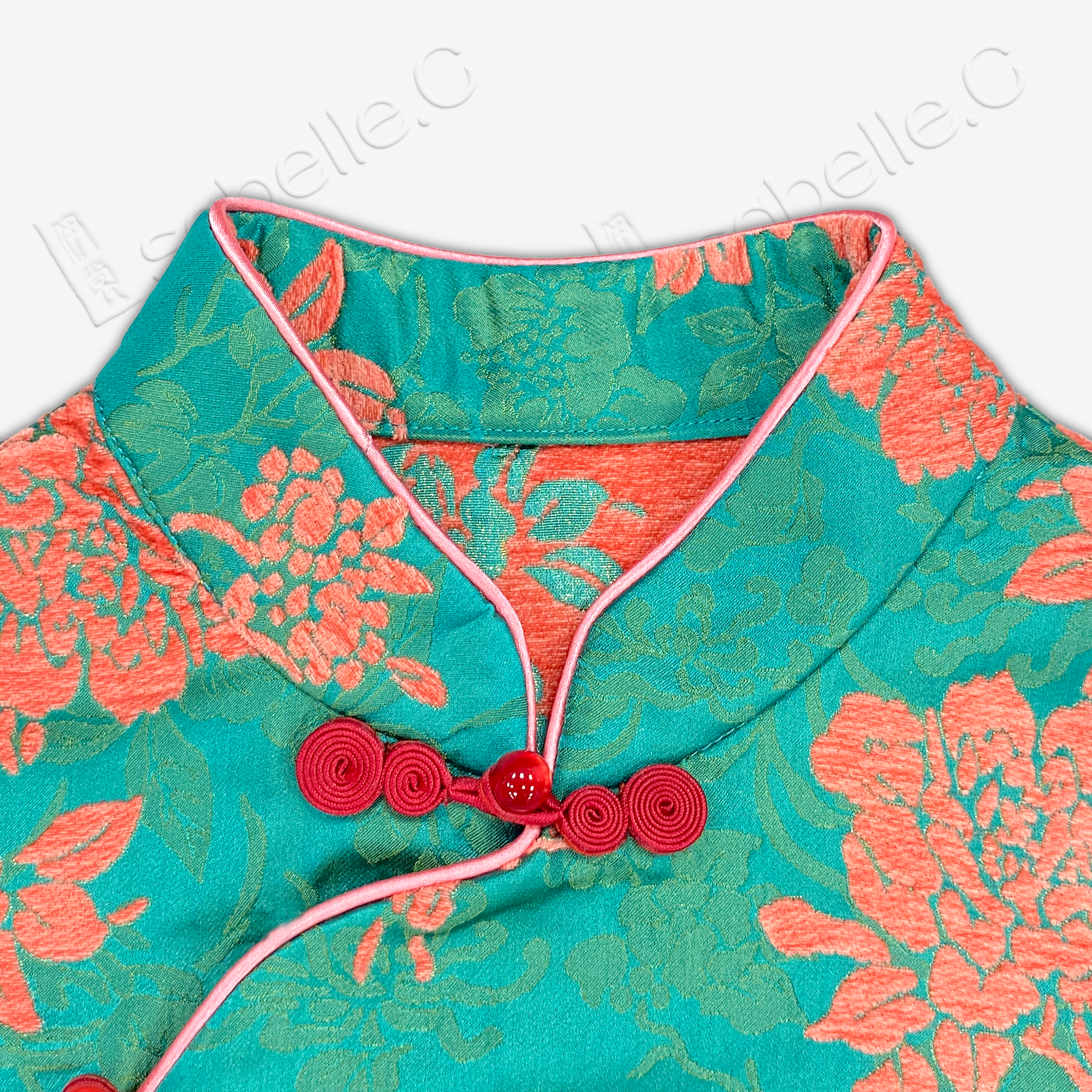 Chang Rong Velvet Cheongsam Top for Kids