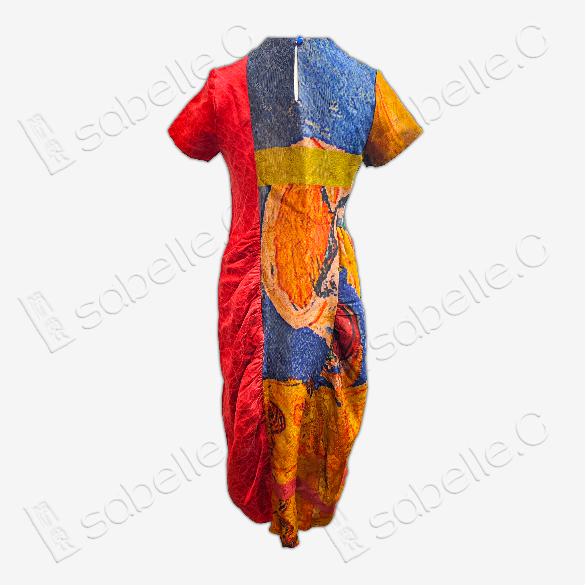 Gambiered Canton Silk Kids' Dress