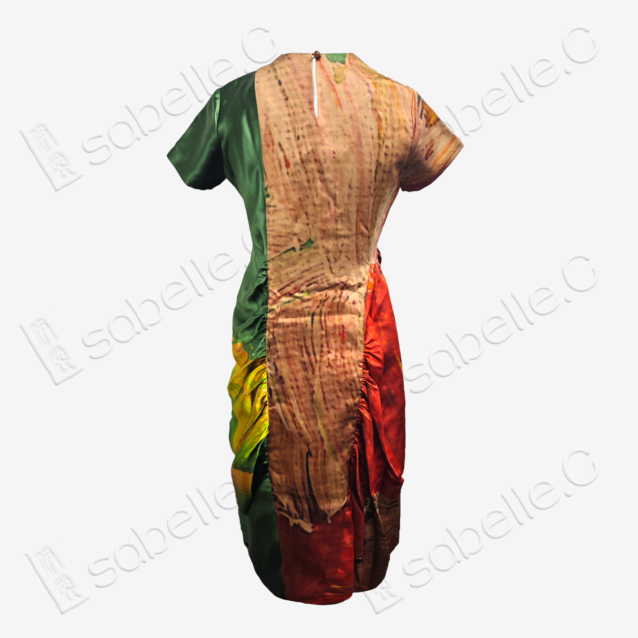 Original Gambiered Canton Silk Kidswear Dress