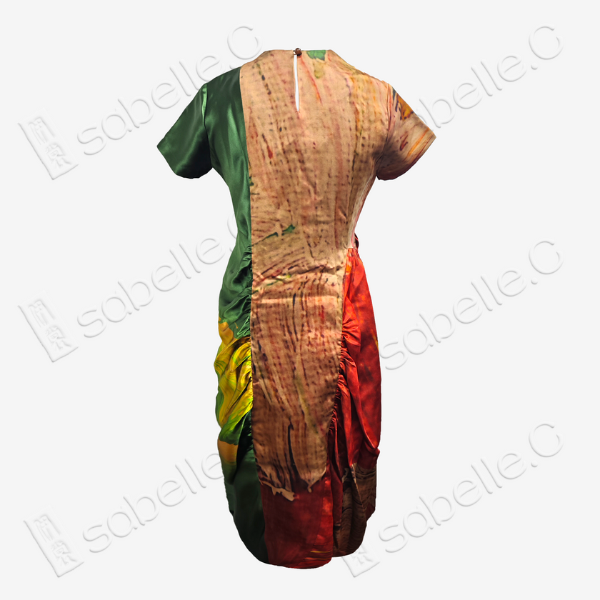 Original Gambiered Canton Silk Kidswear Dress
