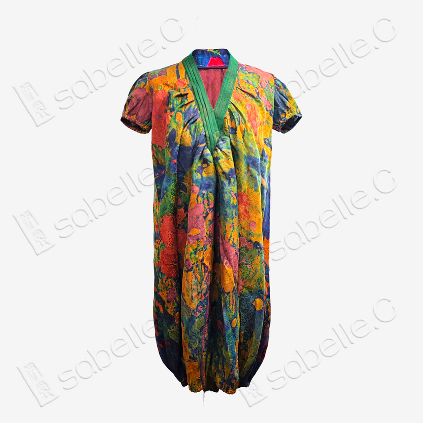 Original Gambiered Canton Silk Kidswear Dress