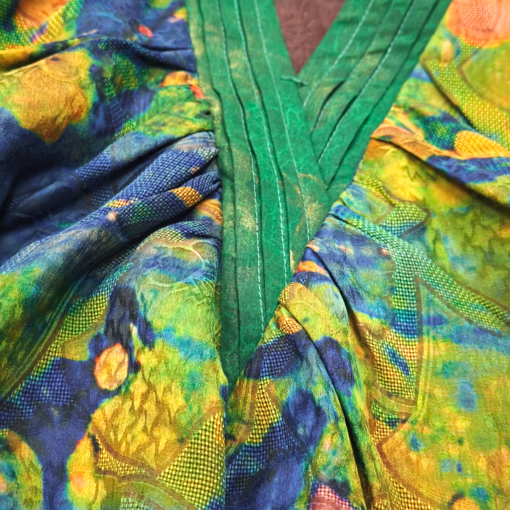 Original Gambiered Canton Silk Kidswear Dress