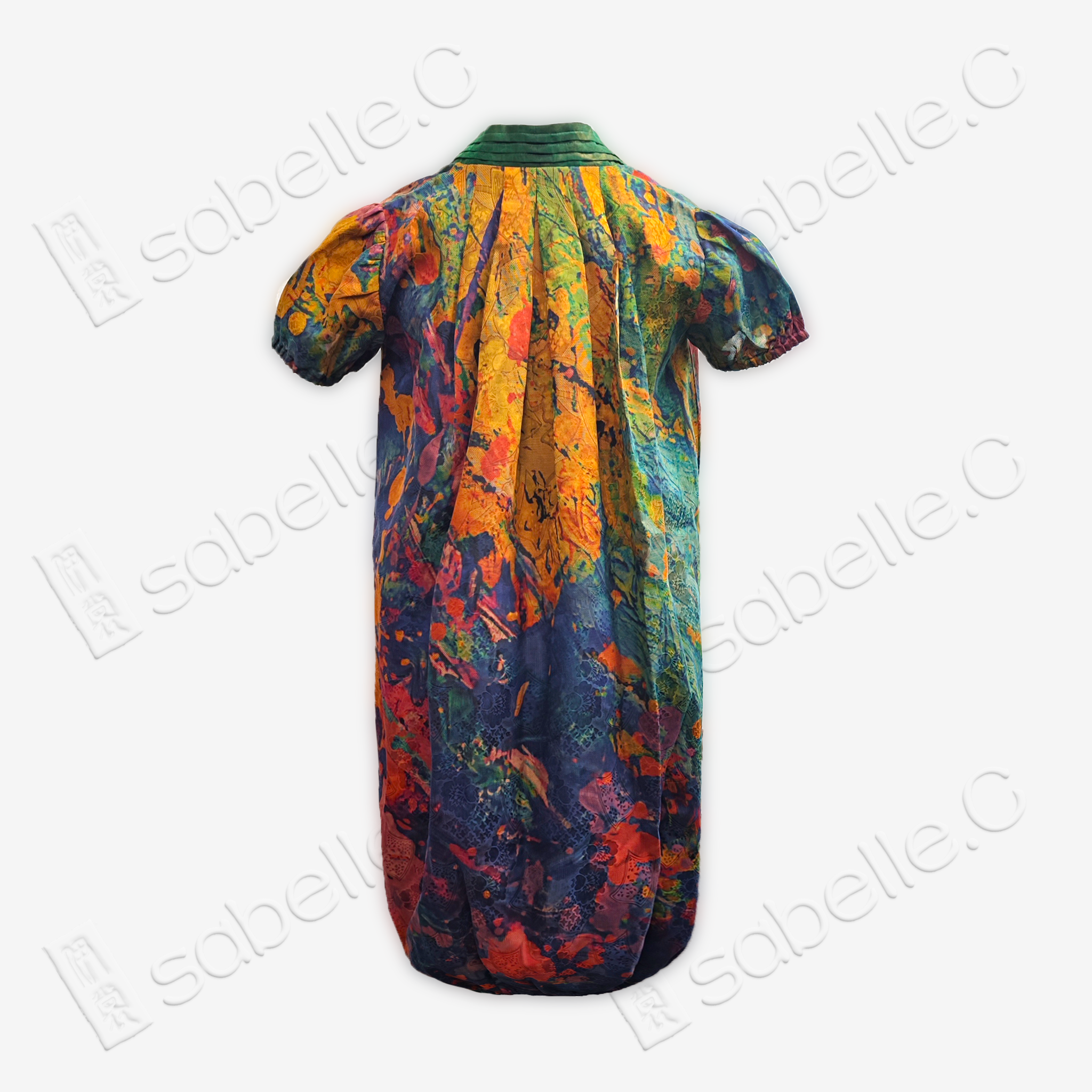 Original Gambiered Canton Silk Kidswear Dress