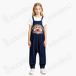 Gold Couched Embroidery Jumpsuit - 「玄獸納祿」盤金繡吊帶褲
