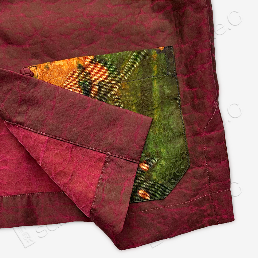 Original Gambiered Canton SIlk Patchwork Shirt