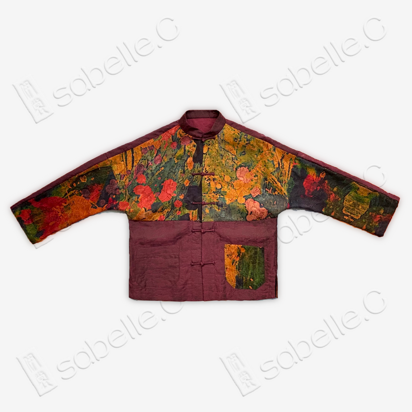 Original Gambiered Canton SIlk Patchwork Shirt