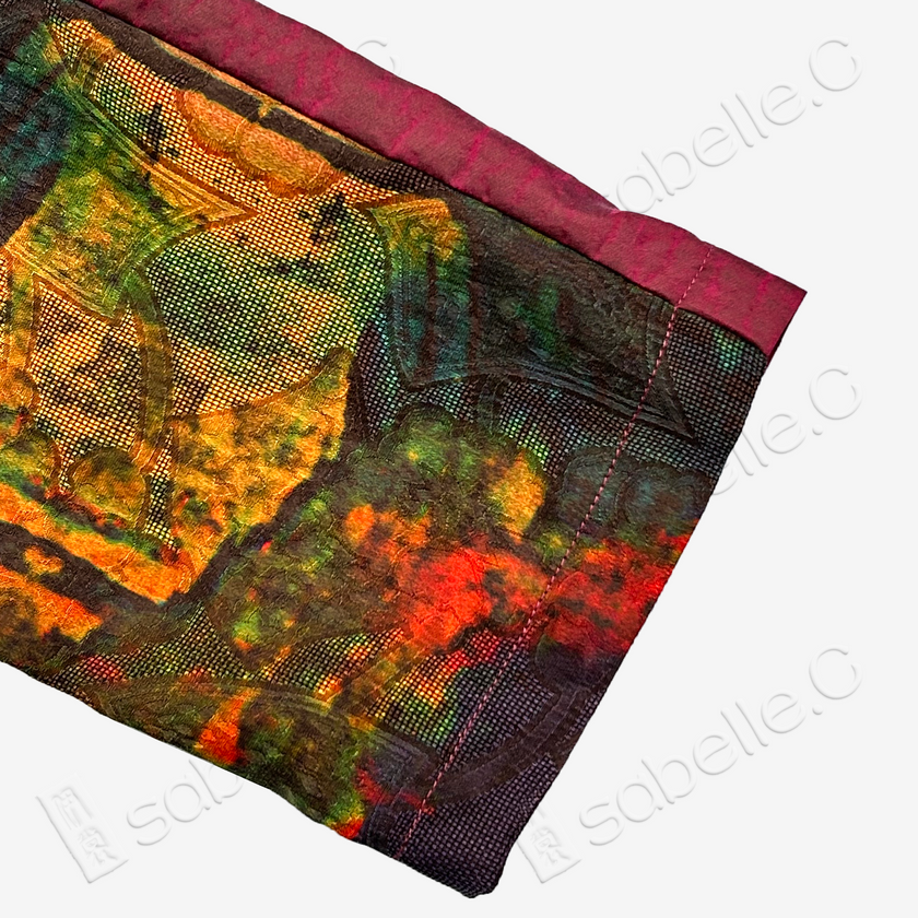 Original Gambiered Canton SIlk Patchwork Shirt