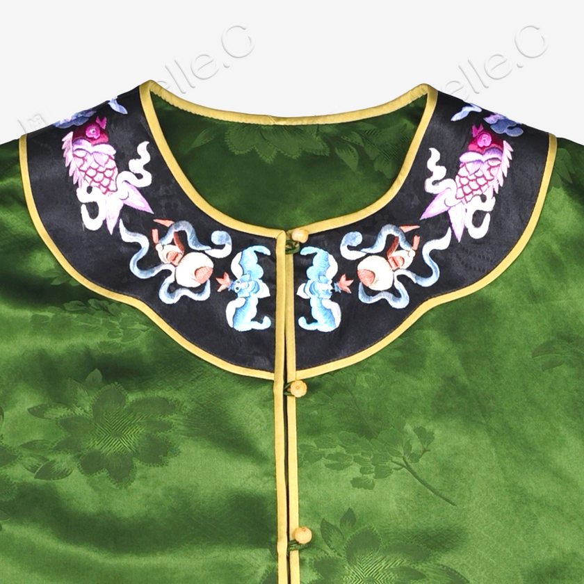 Gambiered Canton Silk Top