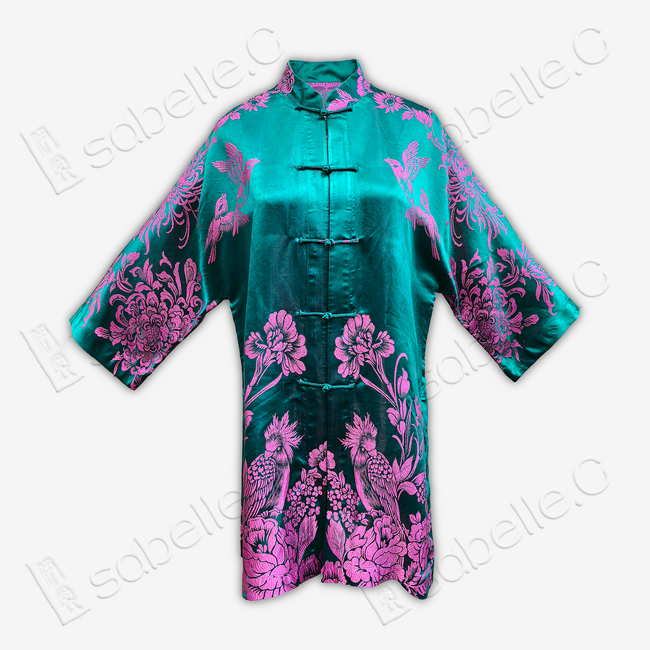 New Chinese Style Silk Mandarin Collar Top
