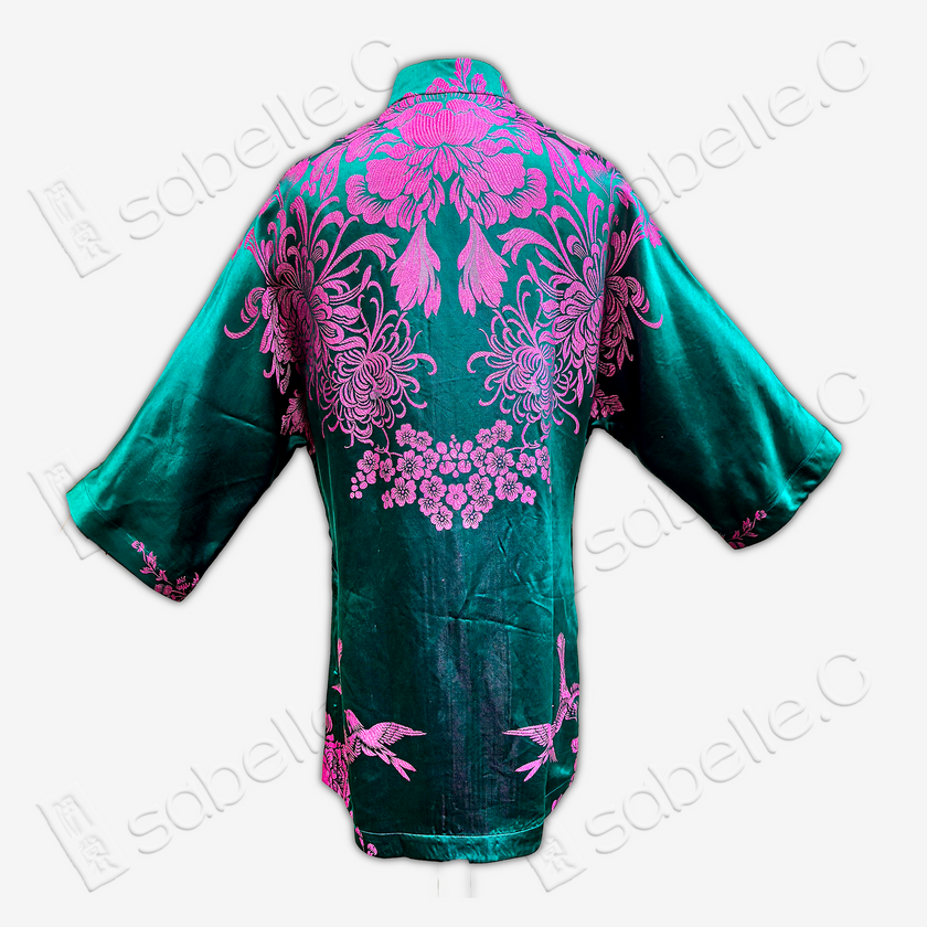 New Chinese Style Silk Mandarin Collar Top
