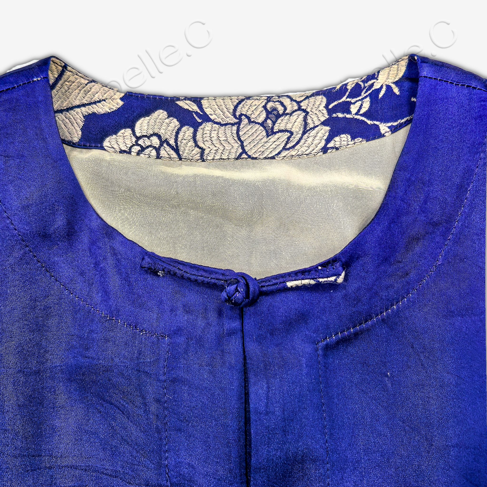 New Chinese Style Silk Mandarin Collar Top