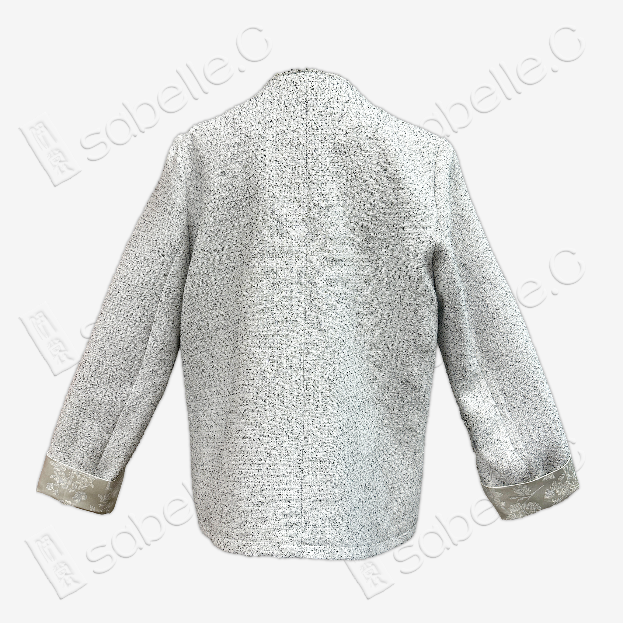 Tweed Round Neck Coat