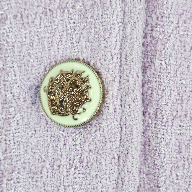 Woven-Style Square-Neck Coat (Song Brocade Decorated Cuffs)