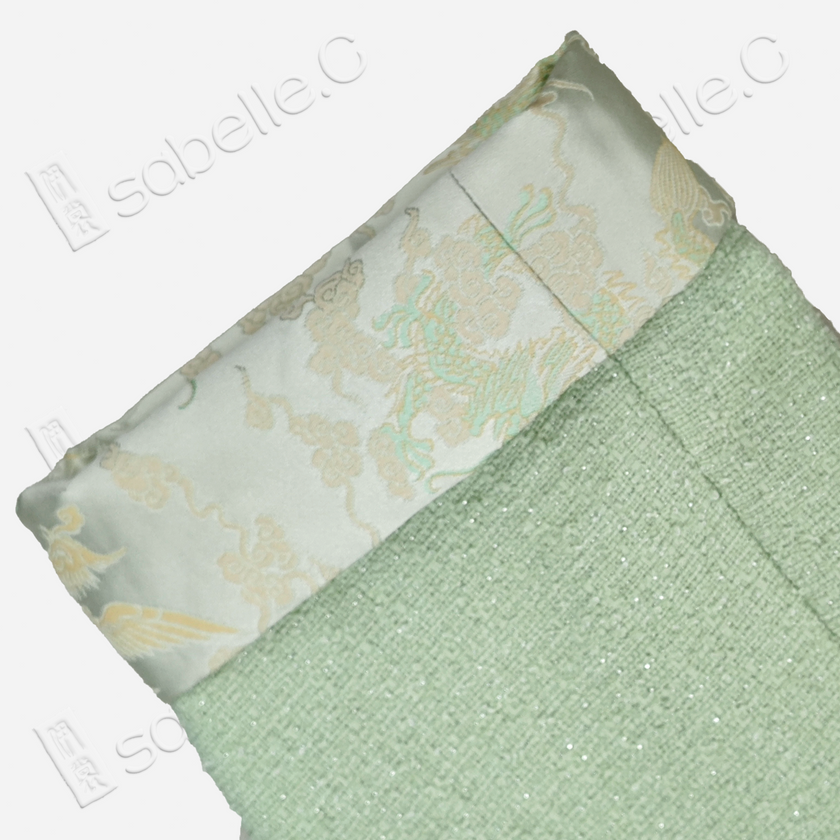 Tweed Knit Jacket with Song Brocade Cuffs