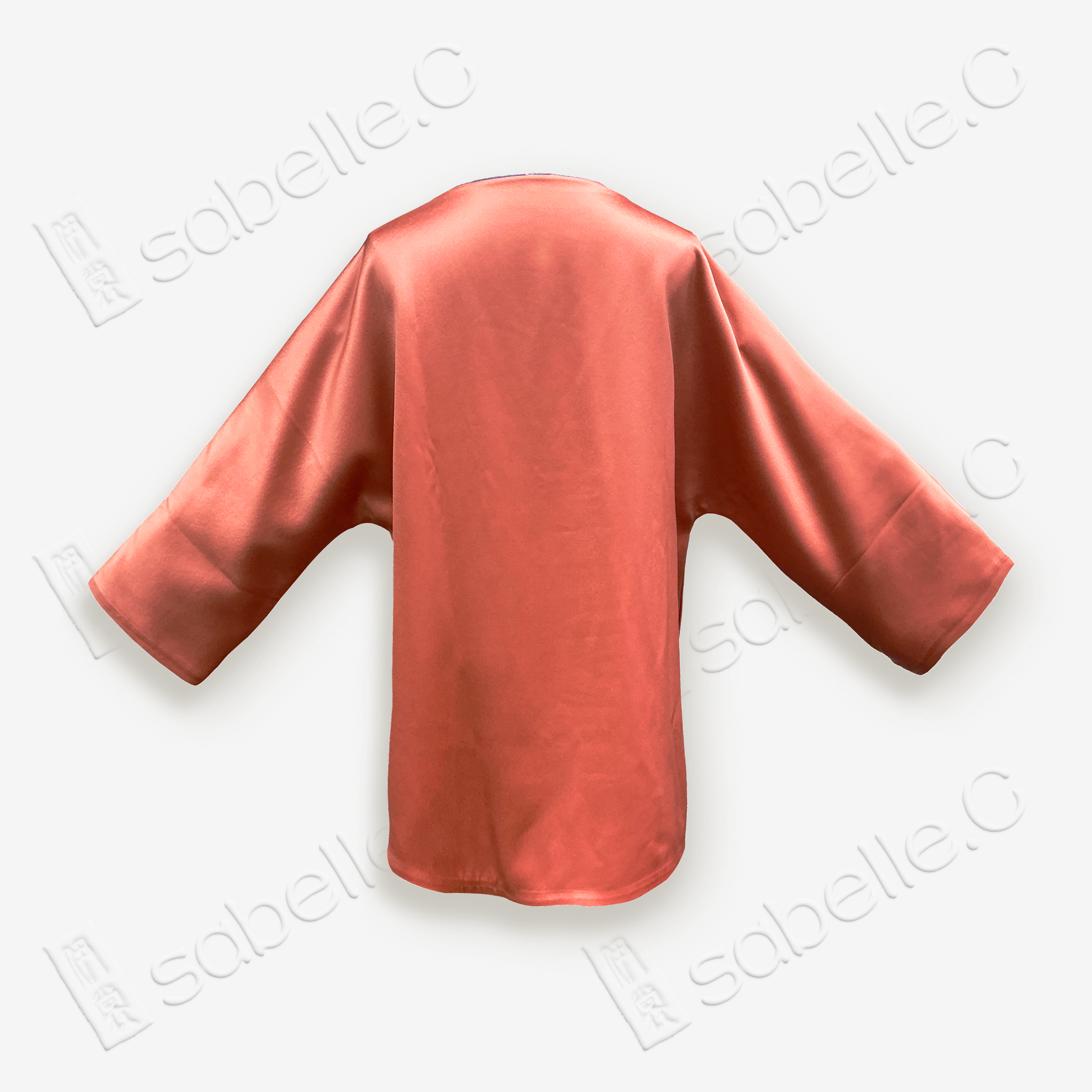 Silk Satin Chinese Traditional Jacket w Colorful Hand Embroidery