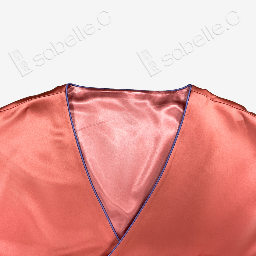 Silk Satin Chinese Traditional Jacket w Colorful Hand Embroidery