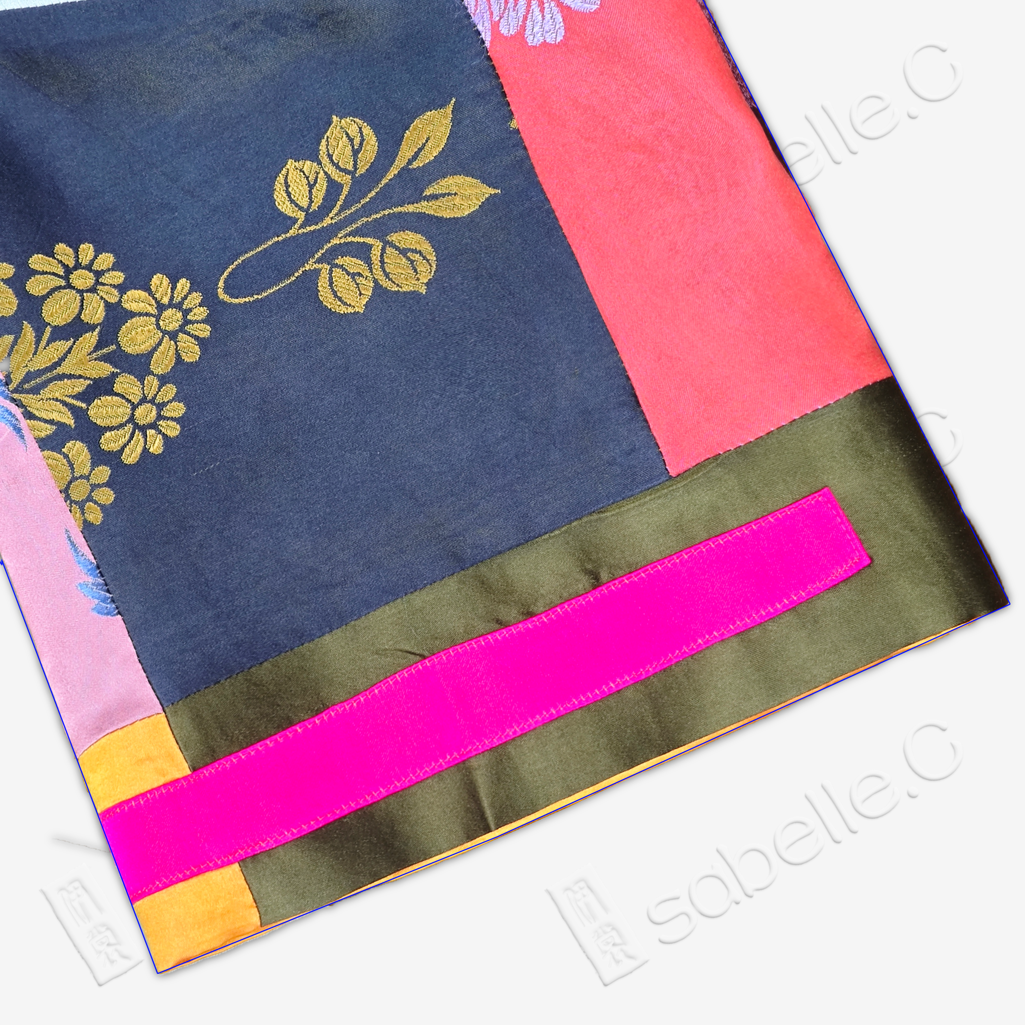 Patchwork-style silk Jacket