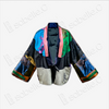 Patchwork-style silk Jacket