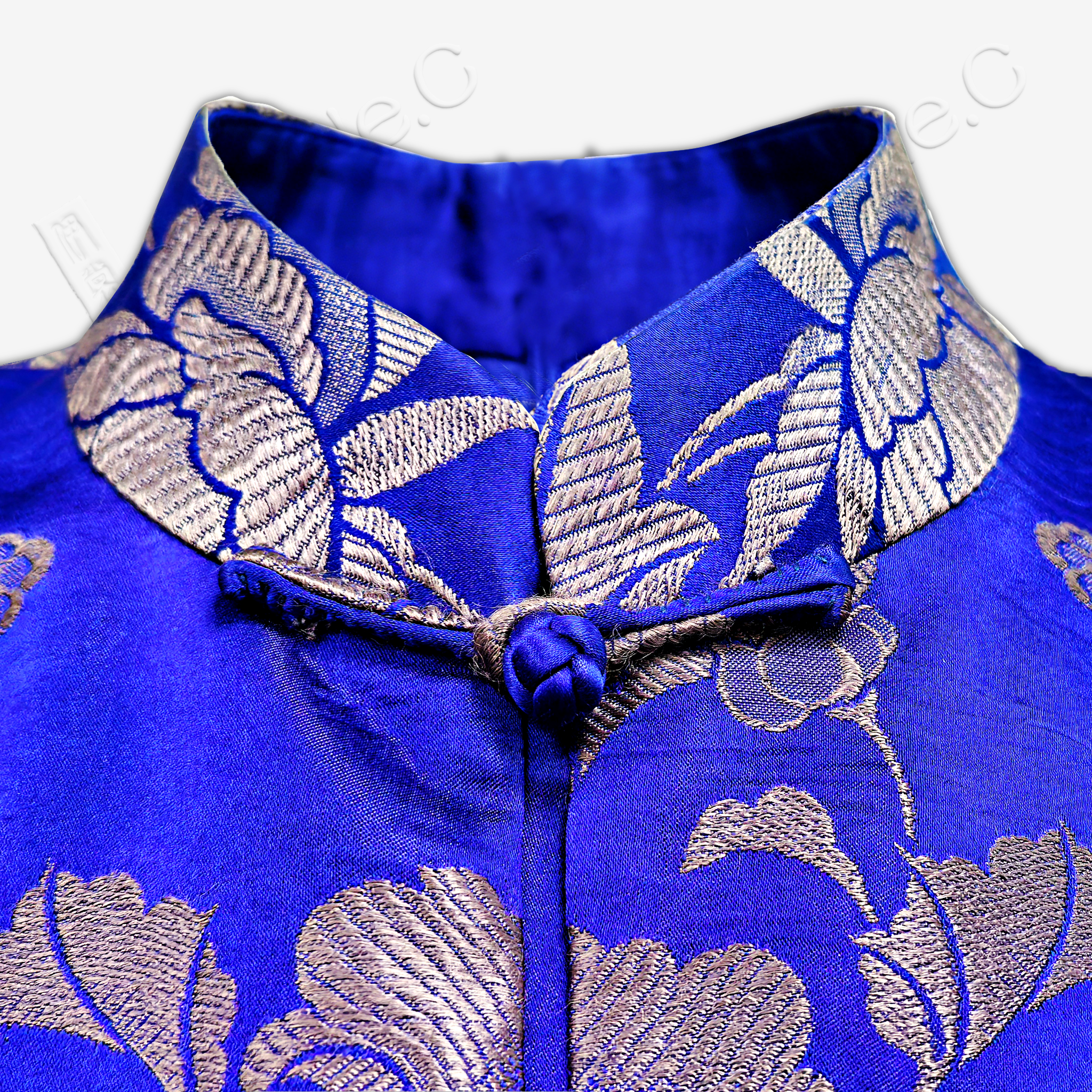 Satin Brocade Mandarin Collar Chinese Jacket