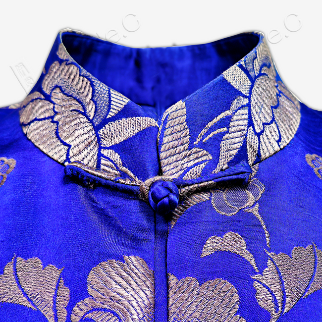 Satin Brocade Mandarin Collar Chinese Jacket
