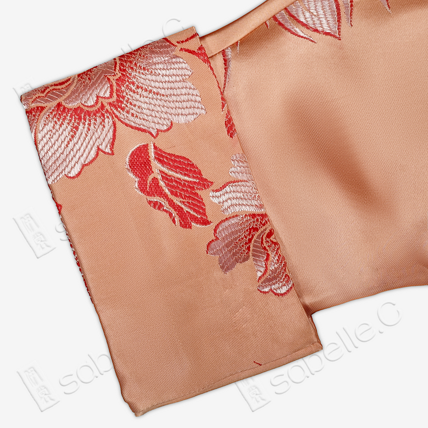 Satin Brocade Oriental Mandarin Collar Outerwear