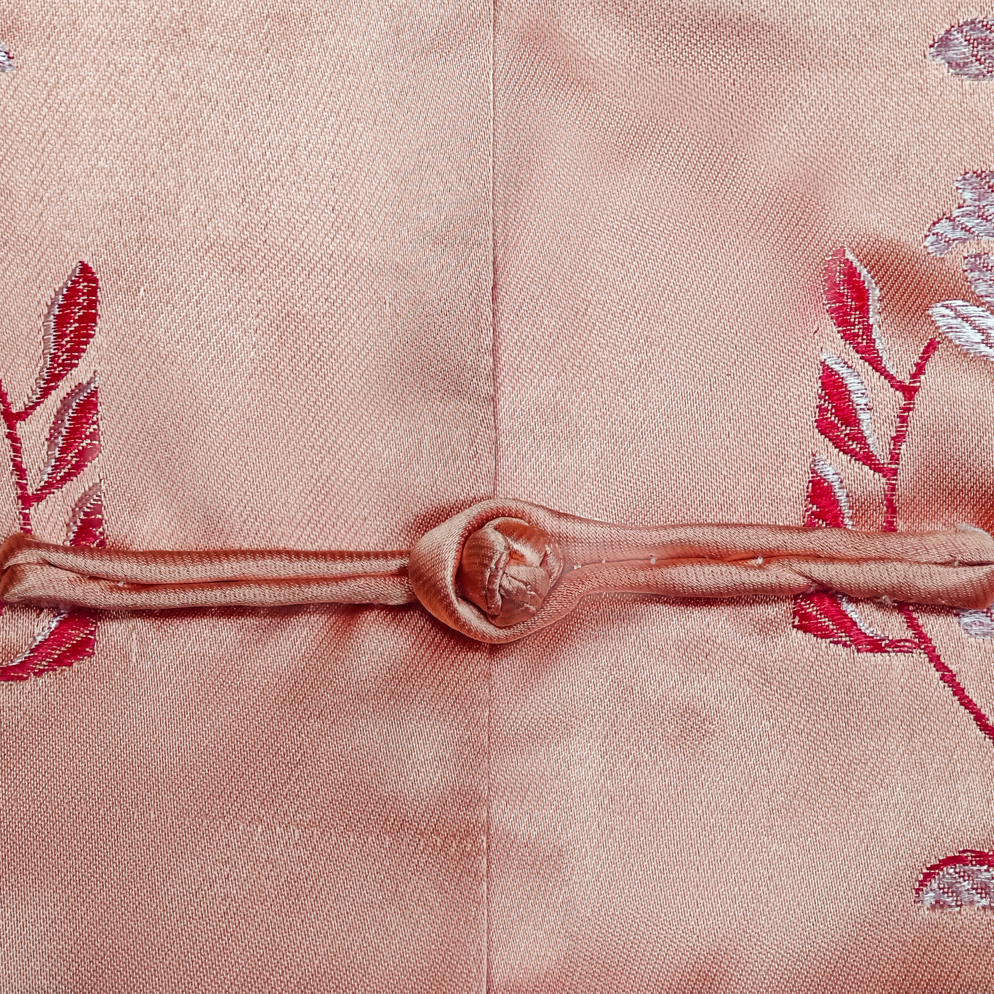Satin Brocade Oriental Mandarin Collar Outerwear