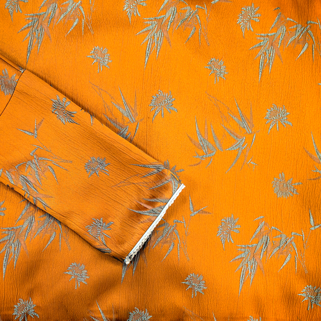 Silk Satin Bamboo Pattern Chinese Jacket