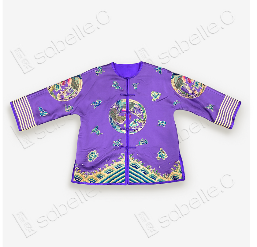 Vintage Embroidery Silk Jacket