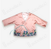Silk Satin Chinese Traditional Jacket w Colorful Hand Embroidery