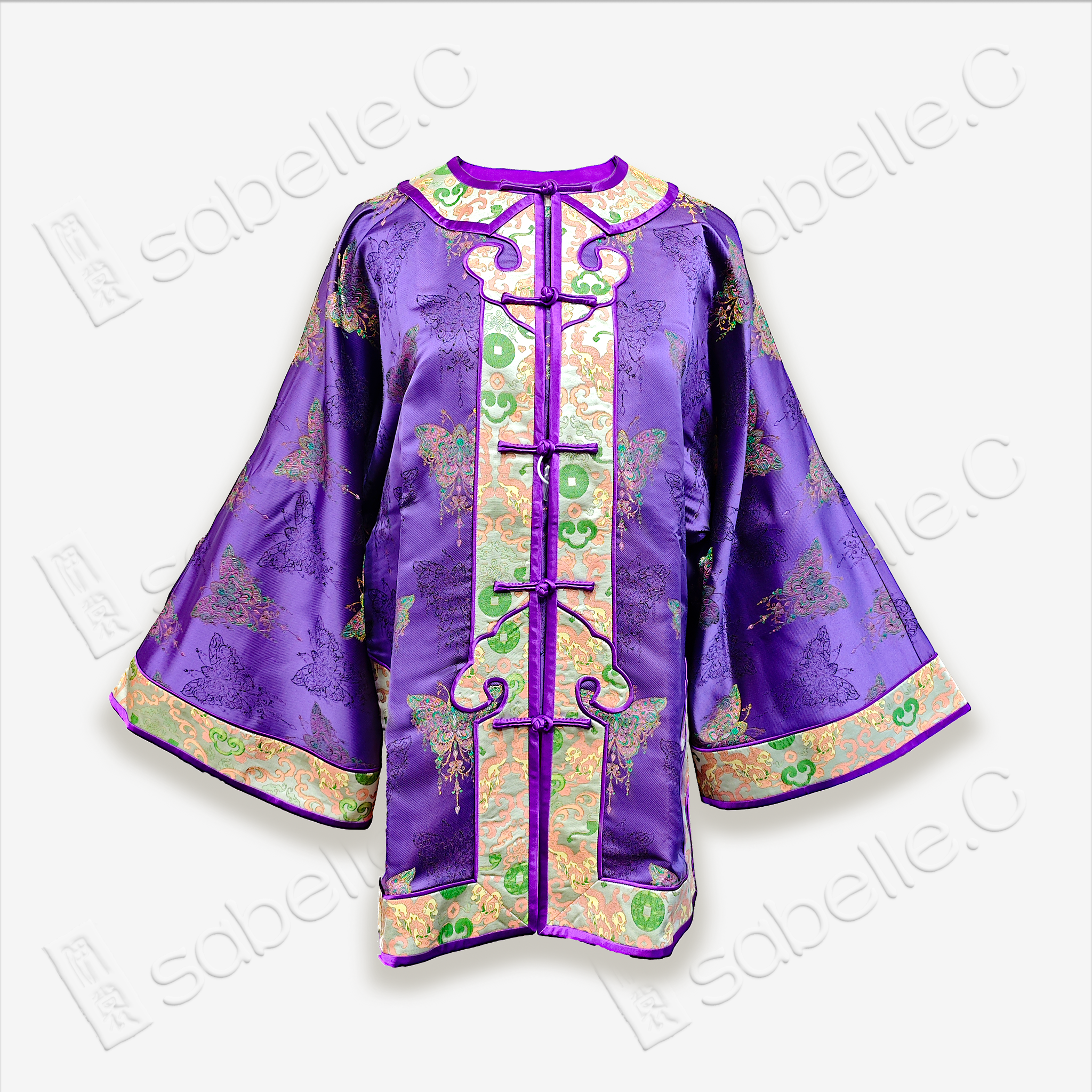 Chinese-style Vintage Silk Topcoat