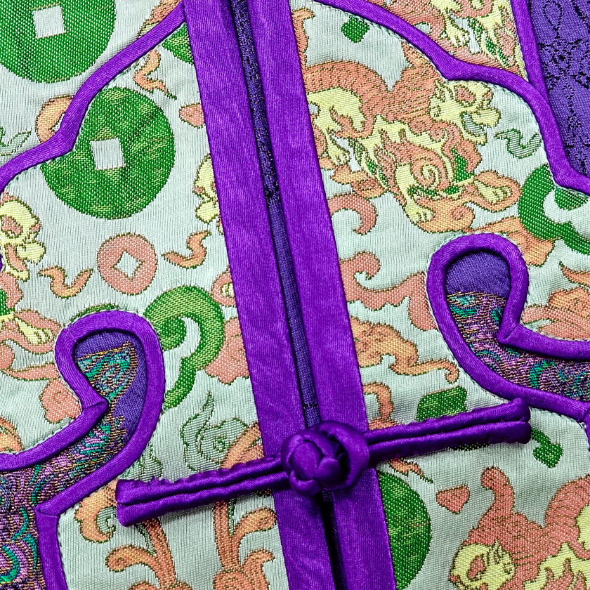 Chinese-style Vintage Silk Topcoat