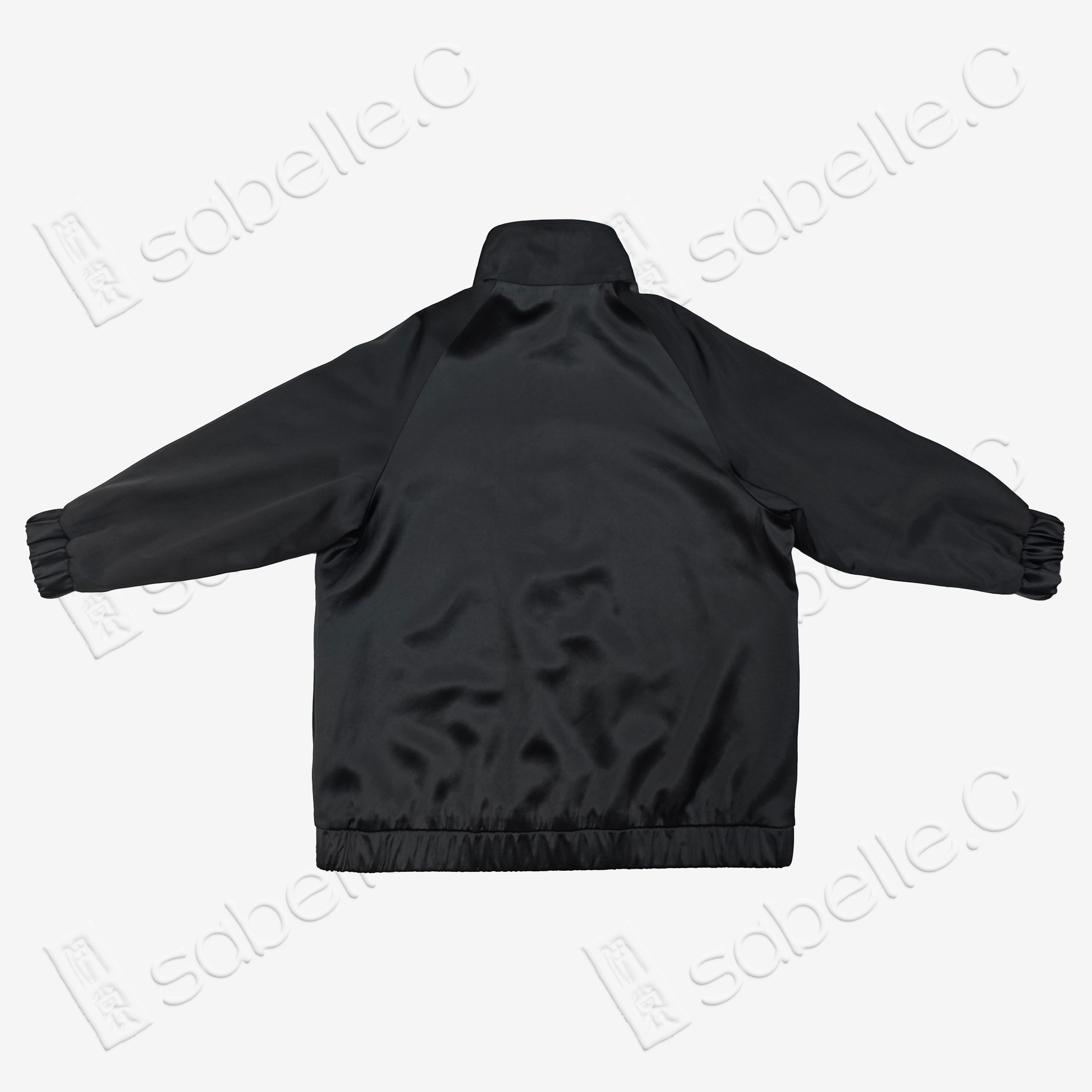 Vintage Embroidery Black Bomber Jacket