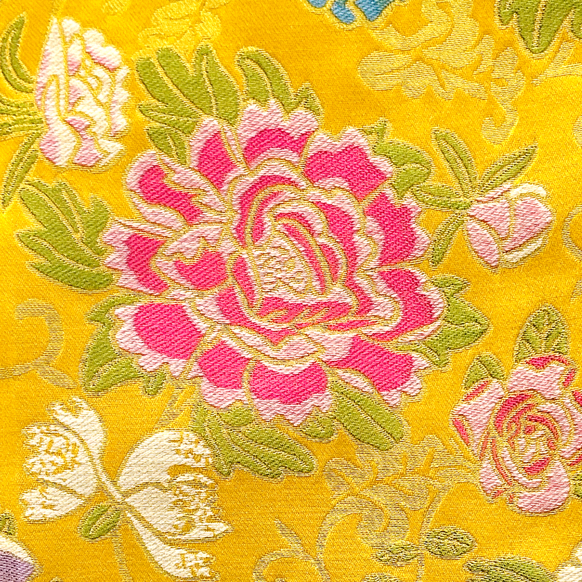 Floral Jacquard Short Chinese Coat