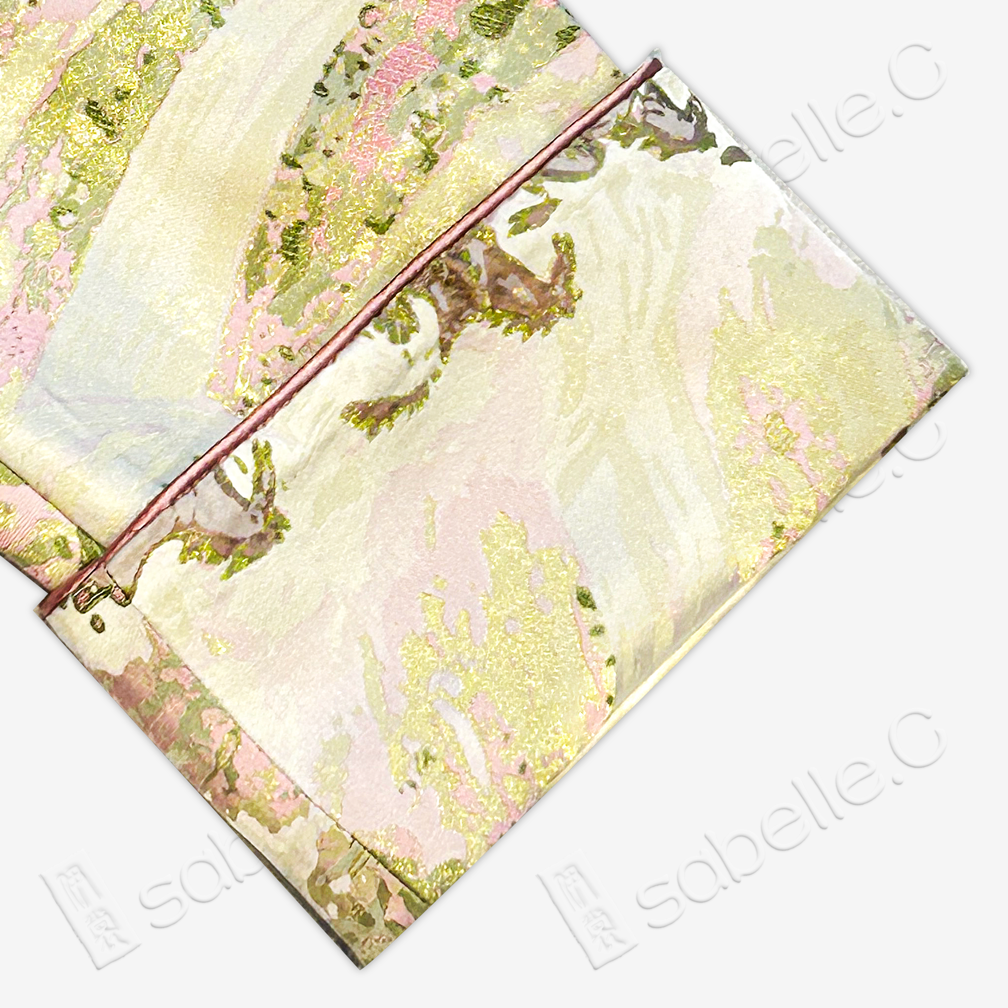 Landscape & Horse Jacquard Short Chinese Coat