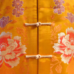 Silk Satin Tangerine Chinese-Style Jacket