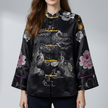 Silk Satin Oriental Mandarin Collar Jacket